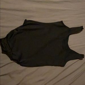 Black dance leotard